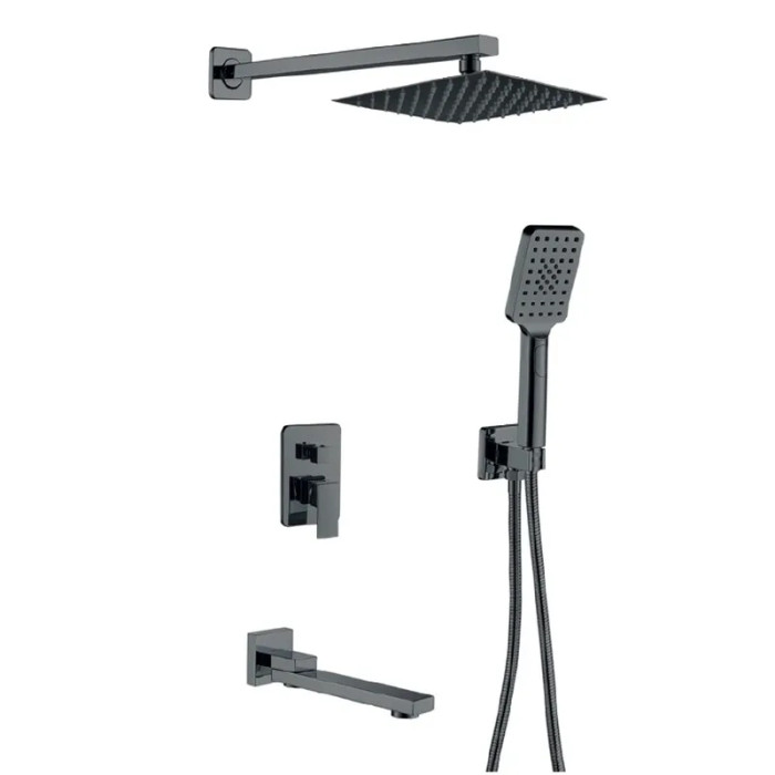 Встроенная душевая система Haiba KUBUS 009 INNER GRAPHITE (HB9630)