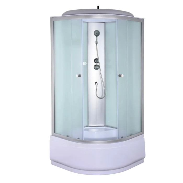 Душевой бокс Mixxus Strong SB01-90x90x215-FB Satin (с высоким поддоном), MI6884