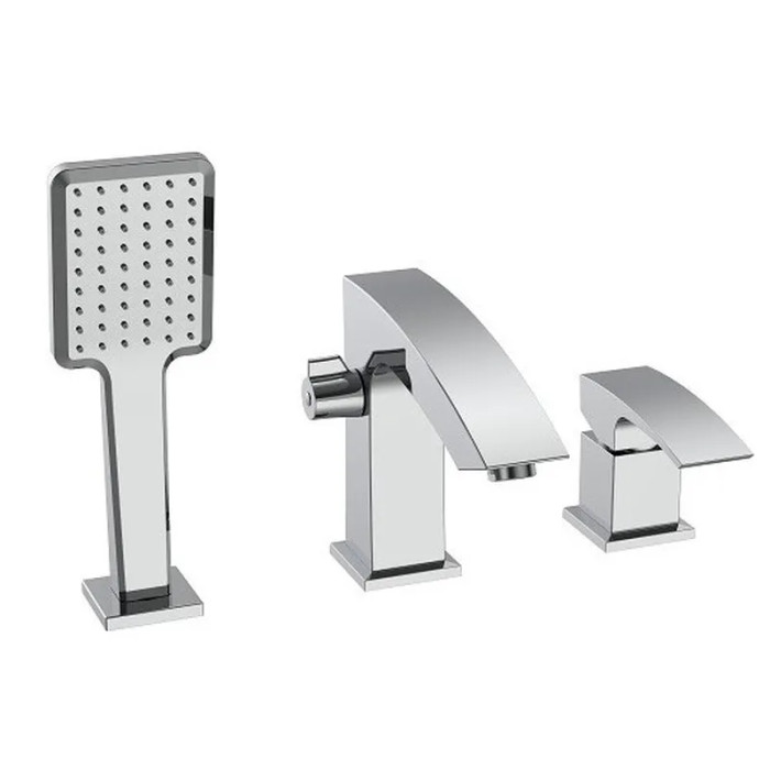 Смеситель на борт ванны KOER KB-43007-01 3 отверстия (Хром) (KR3452)