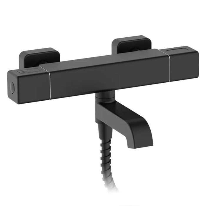 Термостатический смеситель для ванны Koer KB-47011-05 (Черный матовый) (KR4721)