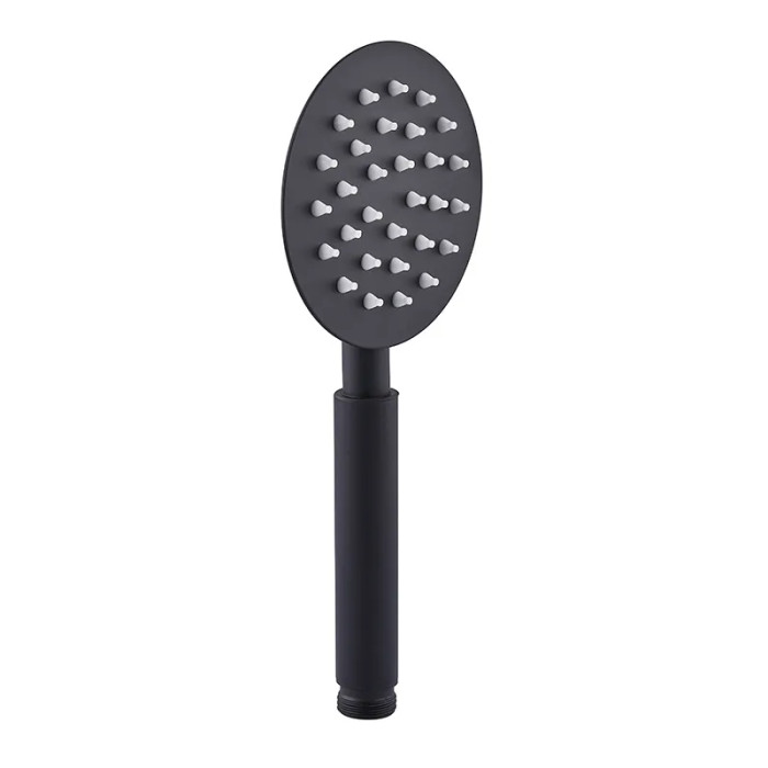 Ручний душ Mixxus SH-01.SUS Black з нерж. сталі (MI6119)