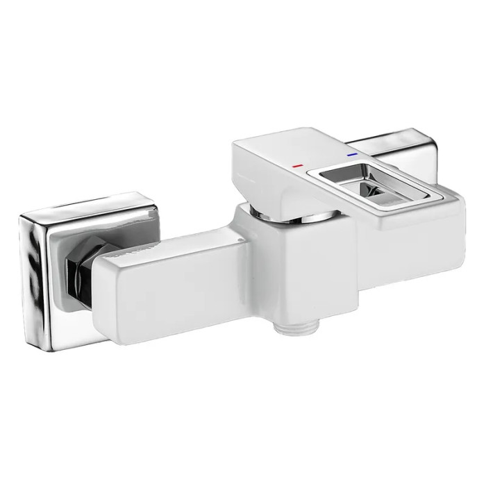 Змішувач для душової кабіни Mixxus Premium DANTE 003 White-Chrome (MI6793)