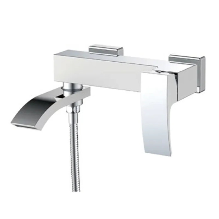 Смеситель для ванны Koer KB-41007-04 хром+белый (KR5157)