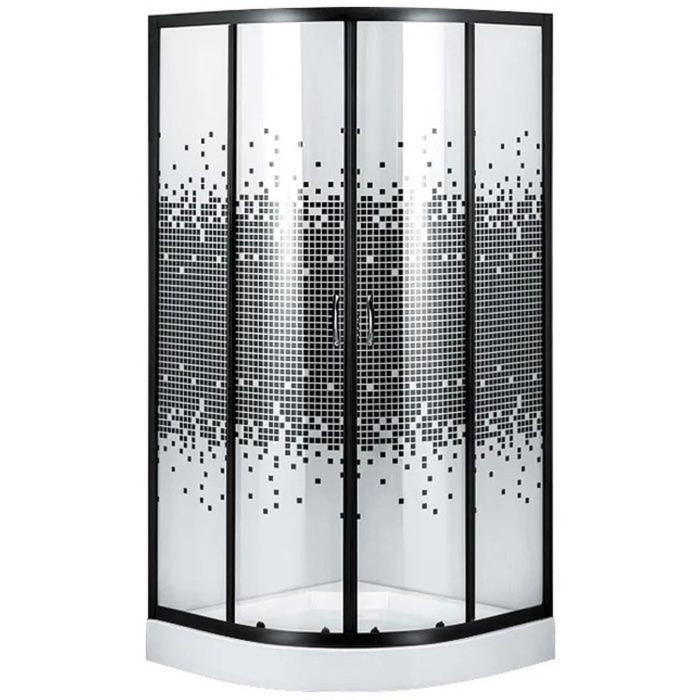 Душова кабіна півкругла BRAVO DRAWA L90TB.Mosaic (L90B.Mosaic)