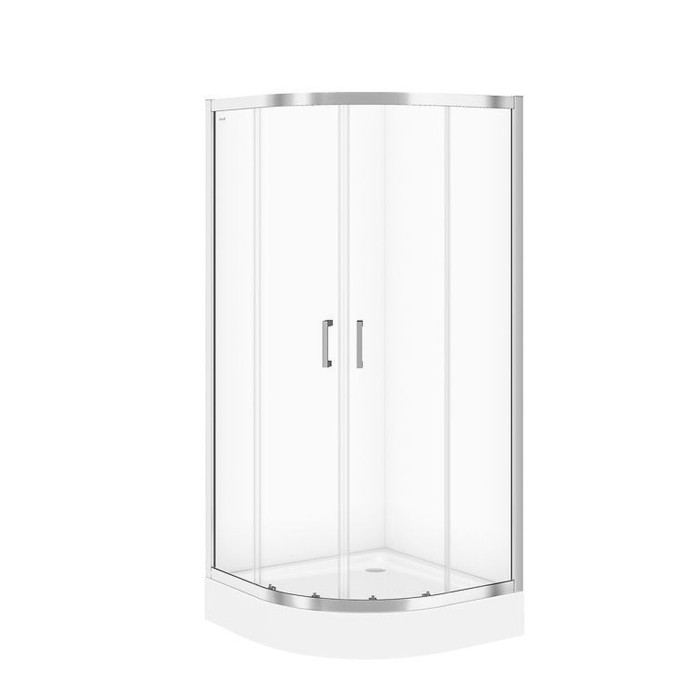 Душова кабіна напівкругла CERSANIT BASIK 90x90x185 прозоре скло