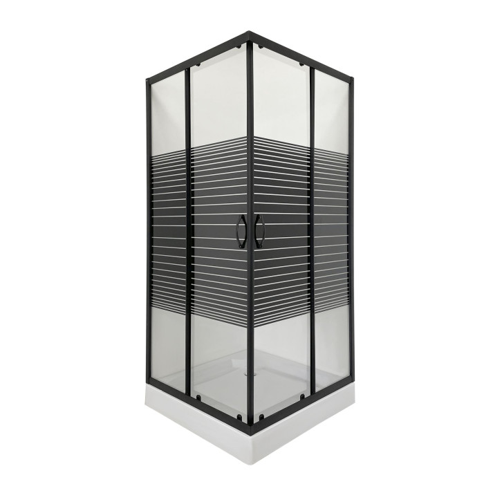 Душова кабіна квадратна BRAVO NER L90TB.Line (L90B.Line)