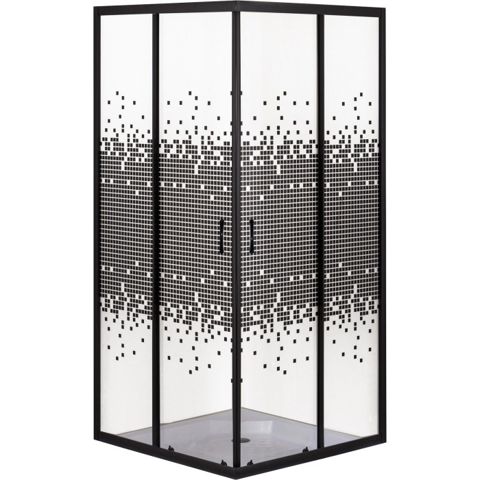 Душова кабіна квадратна без піддона BRAVO ODRA N90TB.Mosaic