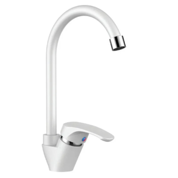 Змішувач для кухні Plamix Afina-011 White (без підведення) (PM0686)