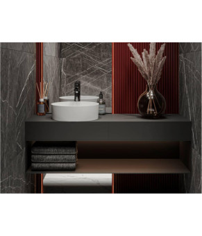 Умивальник Miraggio BERGAMO MIRASTONE BLACK 0002673