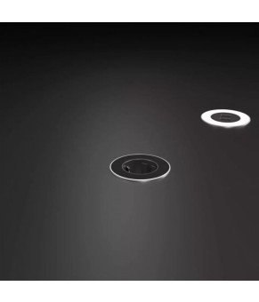 Врезная розетка Versadot Power на 1 розетку со сменными кольцами (нержавейка, белое, черное) (кабель 2 м) 060.30F.00008