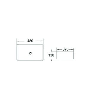 Умивальник MEXEN CATIA GREY MATT MEX-21314871
