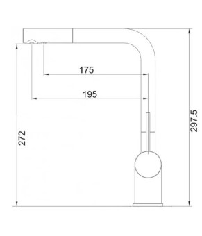 Смеситель Fabiano FKM 31.12 SS Inox