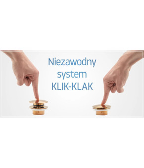 Донний клапан Rea KLIK-KLAK brushed gold (REA-A8585)