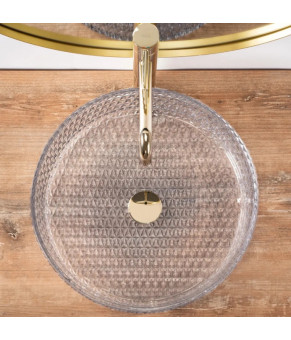 Умивальник Rea Cristal 40x40 transparent (REA-U0284)