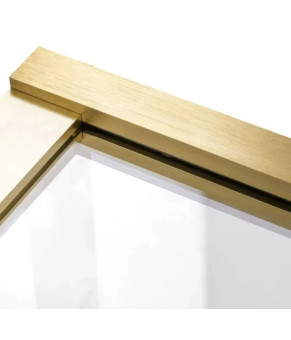 Шторка для ванни Rea Elegant 80x140 brushed gold (REA-W6601)