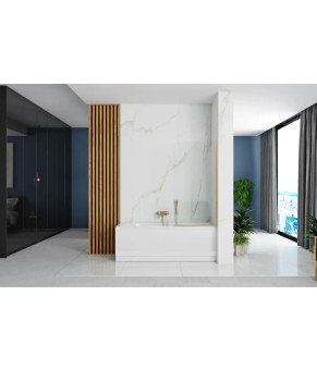 Шторка для ванни Rea Elegant 70x140 brushed gold (REA-W6600)
