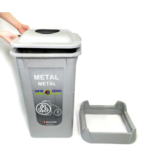 Контейнер для сортування відходів МЕТАЛ Afacan plastik SAO-70 101