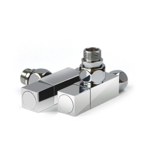 Кран кутовий для рушникосушки Navin Raftec Quadro 1/2х1/2 Chrome 2шт 25-033430-5012
