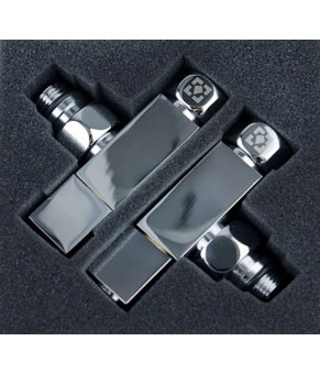 Кран кутовий для рушникосушки Navin Raftec Quadro 1/2х1/2 Chrome 2шт 25-033430-5012