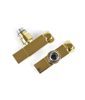 Кран кутовий для рушникосушки Navin Квадро 3/4"х1/2", золото 2шт 21-433550-0855