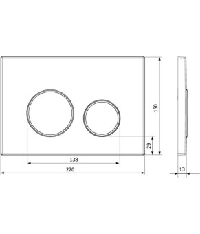 Панель управління Ravak Circle GPX2240111