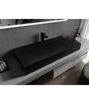 Умивальник MEXEN POLI BLACK MATT 100 MEX-23021071