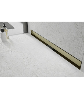 Трап Mexen FLAT WALL 2в1 GOLD 90 см MEX-1530090