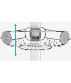Стойка телескопическая с полочками металлическая Simplehuman BT1062