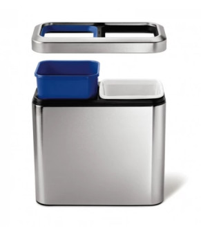 Урна открытая двойная 20л FPP SLIM Simplehuman CW1470