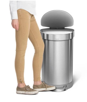 Урна с педалью полукруглая 45л FPP Delux Simplehuman CW2030