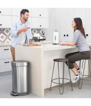 Урна с педалью полукруглая 45л FPP Delux Simplehuman CW2030