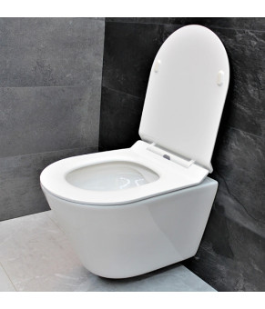 Инсталляция GROHE Rapid SL 38772001+ Унитаз подвесной DUSEL TERI DWHT10202330+ Сидение Slim Soft-Close + Панель смыва Grohe Skate Cosmopolitan (928811)