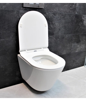 Инсталляция GROHE Rapid SL 38772001+ Унитаз подвесной DUSEL TERI DWHT10202330+ Сидение Slim Soft-Close + Панель смыва Grohe Skate Cosmopolitan (928811)
