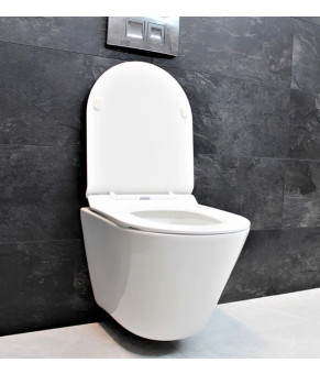 Инсталляция GROHE Rapid SL 38772001+ Унитаз подвесной DUSEL TERI DWHT10202330+ Сидение Slim Soft-Close + Панель смыва Grohe Skate Cosmopolitan (928811)