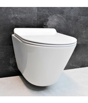 Инсталляция GROHE Rapid SL 38772001+ Унитаз подвесной DUSEL TERI DWHT10202330+ Сидение Slim Soft-Close + Панель смыва Grohe Skate Cosmopolitan (928811)