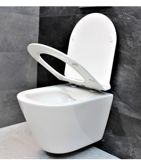 Инсталляция GROHE Rapid SL 38772001+ Унитаз подвесной DUSEL TERI DWHT10202330+ Сидение Slim Soft-Close + Панель смыва Grohe Skate Cosmopolitan (928811)