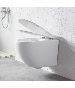 Инсталляция GROHE Rapid SL 38772001+ Унитаз подвесной DUSEL LEVITA + Сидение Slim Soft-Close + Панель смыва Grohe Skate Cosmopolitan (928807)