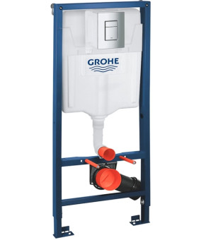 Инсталляция GROHE Rapid SL 38772001+ Унитаз подвесной DUSEL LEVITA + Сидение Slim Soft-Close + Панель смыва Grohe Skate Cosmopolitan (928807)