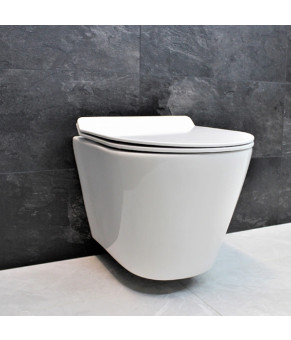 Инсталляция GROHE Rapid SL 38772001+ Унитаз подвесной DUSEL AREZ + Сидение Slim Soft-Close + Панель смыва Grohe Skate Cosmopolitan (928802)