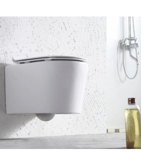 Инсталляция GROHE Rapid SL 38772001+ Унитаз подвесной DUSEL AREZ + Сидение Slim Soft-Close + Панель смыва Grohe Skate Cosmopolitan (928802)