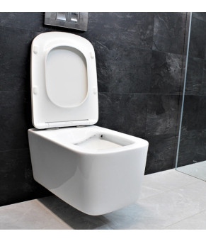 Инсталляция GROHE Rapid SL 38772001+ Унитаз подвесной DUSEL BYRON + Сидение Slim Soft-Close + Панель смыва Grohe Skate Cosmopolitan (928803)
