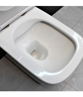 Инсталляция GROHE Rapid SL 38772001+ Унитаз подвесной DUSEL BYRON + Сидение Slim Soft-Close + Панель смыва Grohe Skate Cosmopolitan (928803)