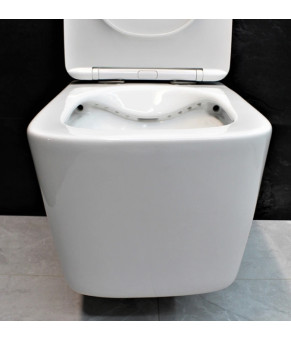 Инсталляция GROHE Rapid SL 38772001+ Унитаз подвесной DUSEL BYRON + Сидение Slim Soft-Close + Панель смыва Grohe Skate Cosmopolitan (928803)