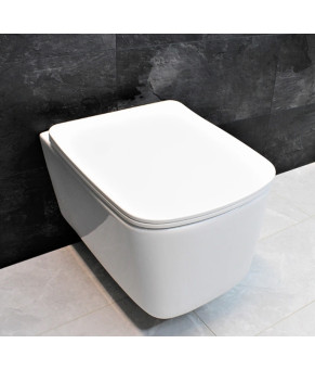 Инсталляция GROHE Rapid SL 38772001+ Унитаз подвесной DUSEL BYRON + Сидение Slim Soft-Close + Панель смыва Grohe Skate Cosmopolitan (928803)