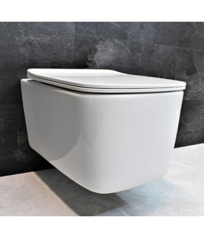 Инсталляция GROHE Rapid SL 38772001+ Унитаз подвесной DUSEL BYRON + Сидение Slim Soft-Close + Панель смыва Grohe Skate Cosmopolitan (928803)