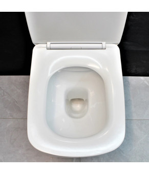 Инсталляция GROHE Rapid SL 38772001+ Унитаз подвесной DUSEL BYRON + Сидение Slim Soft-Close + Панель смыва Grohe Skate Cosmopolitan (928803)