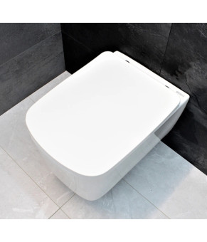 Инсталляция GROHE Rapid SL 38772001+ Унитаз подвесной DUSEL BYRON + Сидение Slim Soft-Close + Панель смыва Grohe Skate Cosmopolitan (928803)
