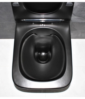 Инсталляция  GROHE Rapid SL 38772001+ Подвесной унитаз DUSEL CUBIS BLACK Matt+ Сидение Slim Soft-Close + Панель смыва Grohe Skate Cosmopolitan (928804)