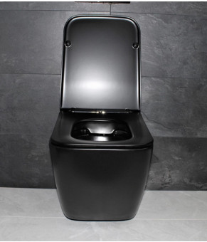 Инсталляция  GROHE Rapid SL 38772001+ Подвесной унитаз DUSEL CUBIS BLACK Matt+ Сидение Slim Soft-Close + Панель смыва Grohe Skate Cosmopolitan (928804)