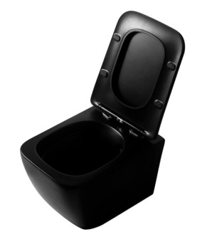 Инсталляция  GROHE Rapid SL 38772001+ Подвесной унитаз DUSEL CUBIS BLACK Matt+ Сидение Slim Soft-Close + Панель смыва Grohe Skate Cosmopolitan (928804)